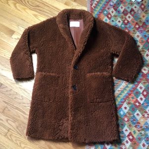 Chocolate Brown Teddy Coat